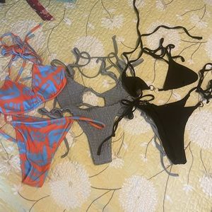 Lot of three shein bikinis